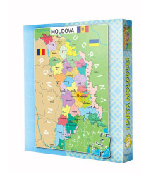 Puzzle 120 piese „Harta Moldovei”