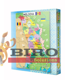 Puzzle 120 piese „Harta Moldovei”