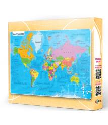 Puzzle 120 piese „Harta Lumii”