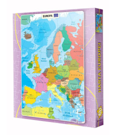 Puzzle 120 piese „Harta Lumii”