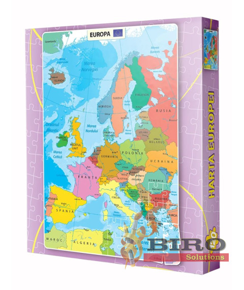 Puzzle 120 piese „Harta Lumii”