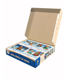 Puzzle 4 în 1 „Ursul păcălit de vulpe”