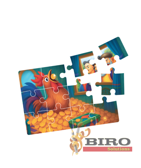 Puzzle 4 în 1 „Punguța cu doi bani”