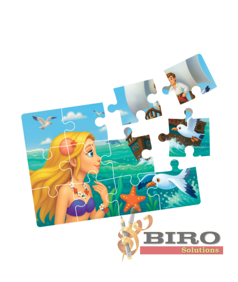 Puzzle 4 în 1 „Mica Sirenă”