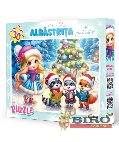 Puzzle 30 piese „Albăstrița și Prietenii Ei”