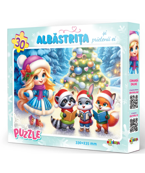 Puzzle 30 piese „Albăstrița și Prietenii Ei”