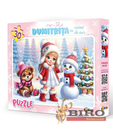 Puzzle 30 piese „Dumitrița cu Inima de Aur