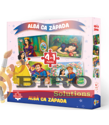 Puzzle 4 în 1 „Albă ca Zăpada”