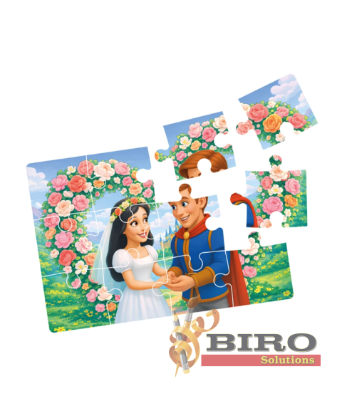 Puzzle 4 în 1 „Albă ca Zăpada”