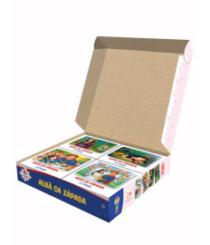 Puzzle 4 în 1 „Albă ca Zăpada”