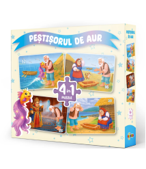 Puzzle 4 în 1 „Peștișorul de Aur”
