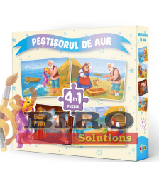 Puzzle 4 în 1 „Peștișorul de Aur”