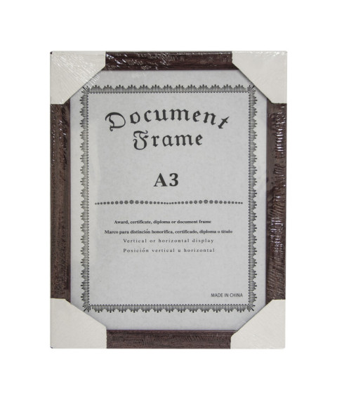 Ramă foto A3, plastic, finisaj lemn, art. 078