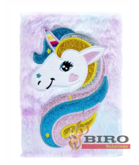 Carnet notite A5 plush BZ26 Unicorn