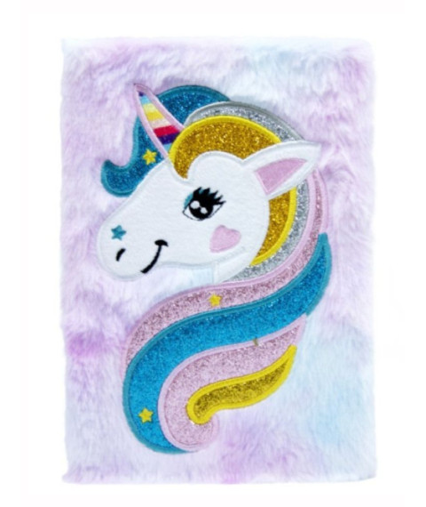 Carnet notite A5 plush BZ26 Unicorn