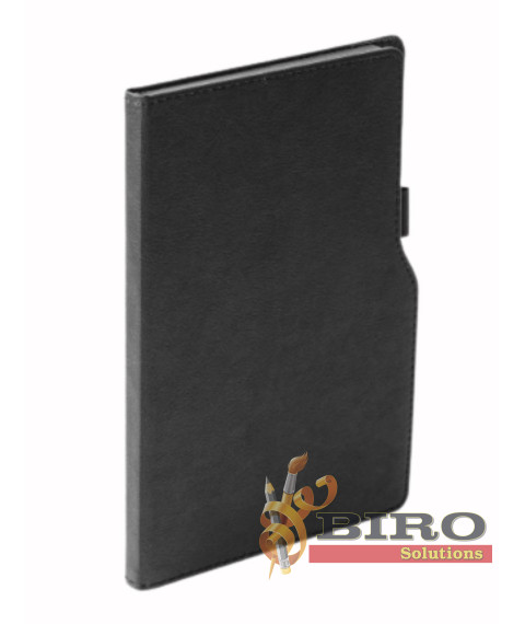 Agendă nedatată STYLO, 13 × 21 cm, 96 foi, negru