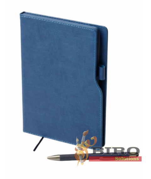 Agendă nedatată STYLO, 13 × 21 cm, 96 foi, albastru