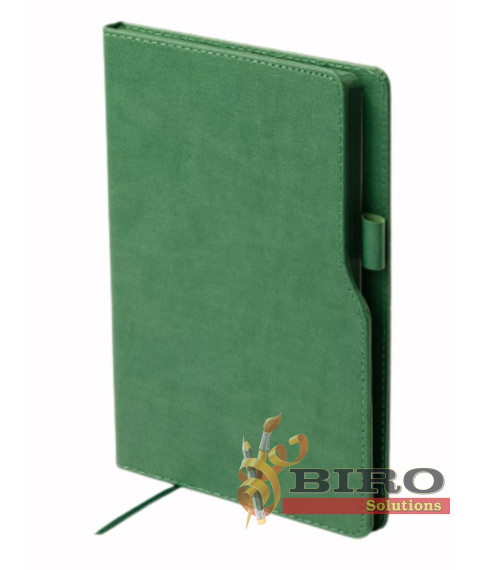 Agendă nedatată STYLO, 13 × 21 cm, 96 foi, verde