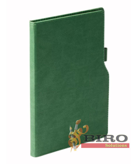 Agendă nedatată STYLO, 13 × 21 cm, 96 foi, verde