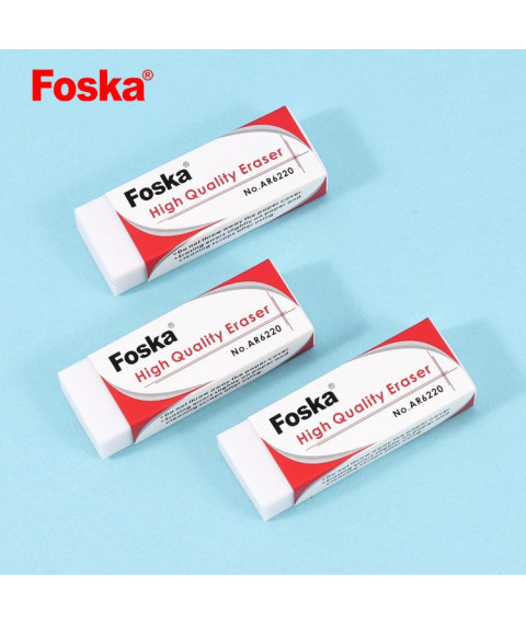 Radieră albă moale din PVC, Foska AR6020