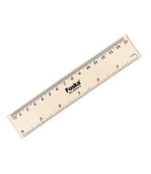 Riglă transparentă din plastic, 15 cm, Foska AS0315