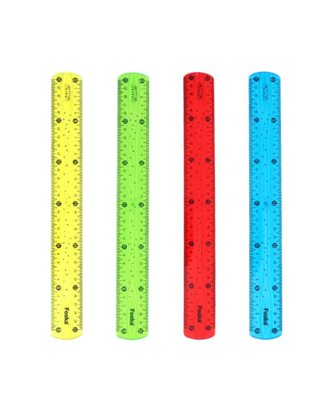 Riglă flexibilă din plastic, 30 cm, Foska AS0830