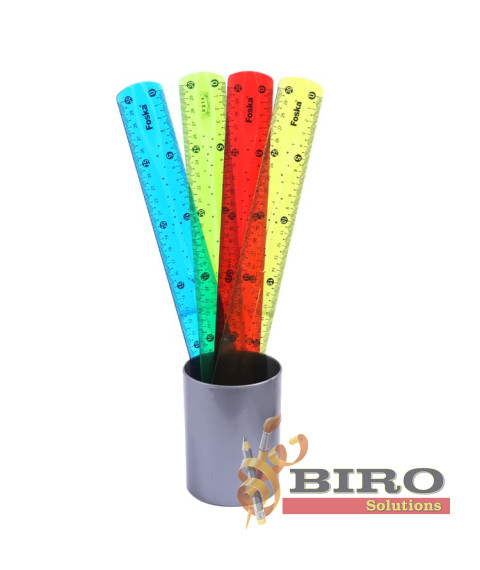 Riglă flexibilă din plastic, 30 cm, Foska AS0830