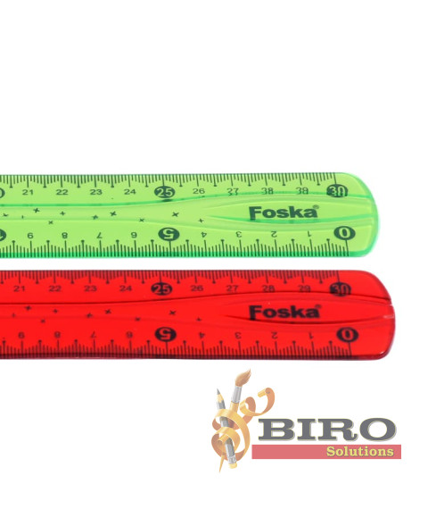 Riglă flexibilă din plastic, 30 cm, Foska AS0830