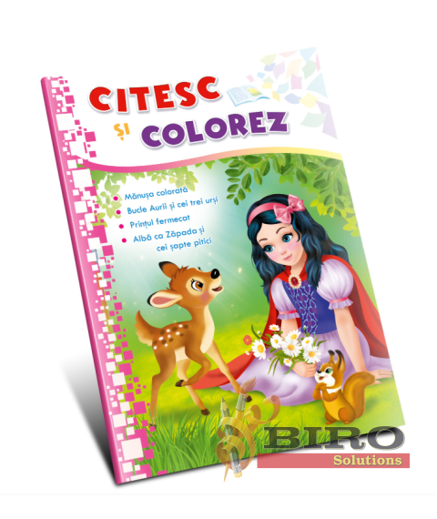Citesc și colorez (pe silabe). Albă ca Zăpada