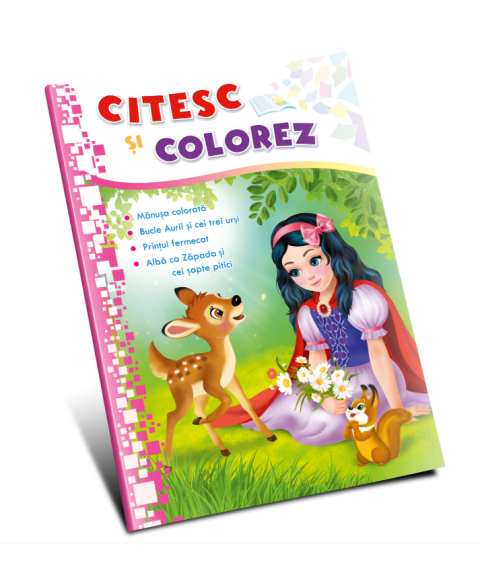 Citesc și colorez (pe silabe). Albă ca Zăpada
