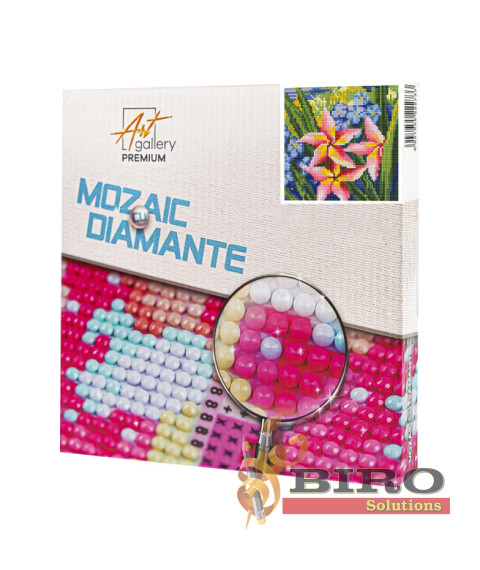 Mozaic cu diamante „Flori exotice”, 20 × 20 cm