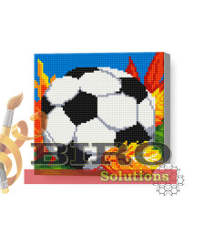 Mozaic cu diamante „Balon de fotbal”, 20 × 20 cm