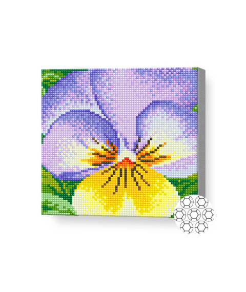 Mozaic cu diamante „Ochii Anei”, 20 × 20 cm