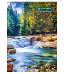 Registru A4 NATURA, 96 foi, pătrățele, cu copertă tare laminată BUROMAX