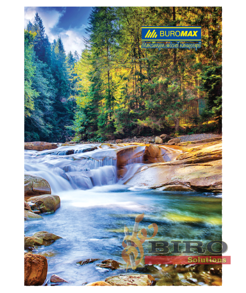 Registru A4 NATURA, 96 foi, pătrățele, cu copertă tare laminată BUROMAX