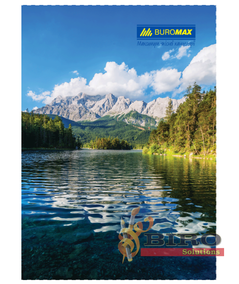 Registru A4 NATURA, 96 foi, pătrățele, cu copertă tare laminată BUROMAX