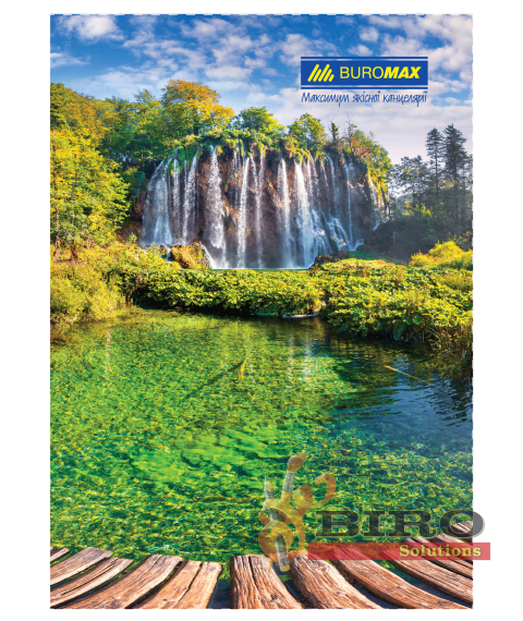 Registru A4 NATURA, 96 foi, pătrățele, cu copertă tare laminată BUROMAX