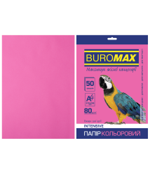 Hârtie colorată INTENSIVE, roz, A4, 80 g/m², 50 coli