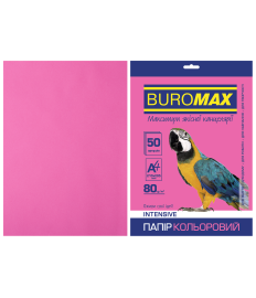 Hârtie colorată INTENSIVE, zmeurie, A4, 80 g/m², 50 coli