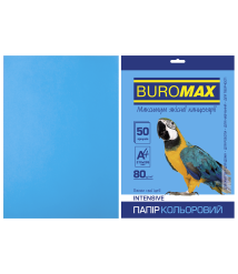 Hârtie colorată INTENSIVE, albastru deschis, A4, 80 g/m², 50 coli