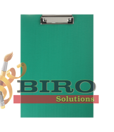 Clipboard A4 din PVC, simplu, verde BUROMAX