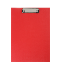 Clipboard A4 din PVC, simplu, roșu BUROMAX