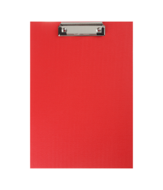 Clipboard A4 din PVC, simplu, roșu BUROMAX
