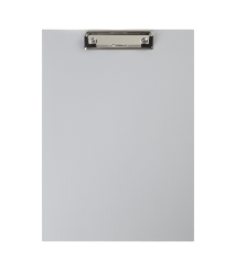 Clipboard A4 din PVC, simplu, gri BUROMAX