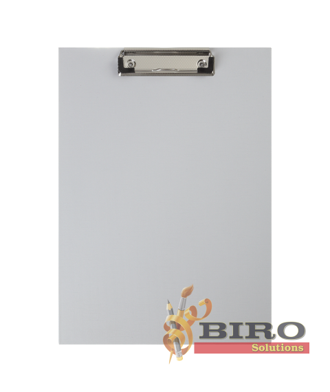 Clipboard A4 din PVC, simplu, gri BUROMAX