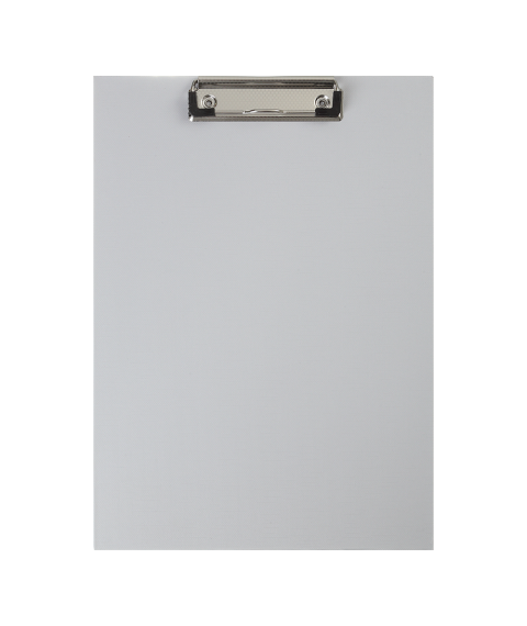 Clipboard A4 din PVC, simplu, gri BUROMAX