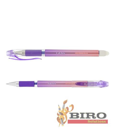 Pix cu gel GLOSS „Scrie-Șterge”, 0,5 mm, albastru