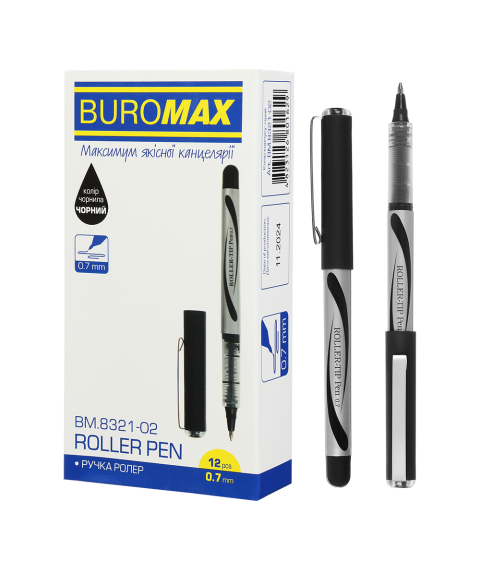 Roller BUROMAX BM8321, 0.7 mm, negru
