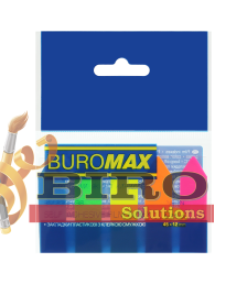 Notițe adezive din plastic SAGEATA, NEON 5 cul. x 25 foi, 45x12 mm BUROMAX