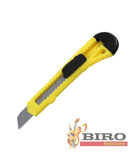 Cuțit de cancelarie JOBMAX, 18 mm, cu mecanism de fixare a lamei, carcasă din plastic